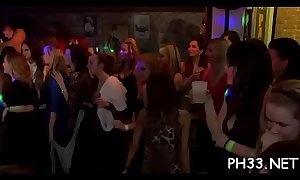 Group sex wild patty at night club ramrods and pusses each where