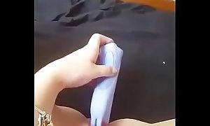 My dildo stuffing my pussy