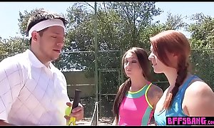 Cock addict teen seduced and fucked her tennis coach