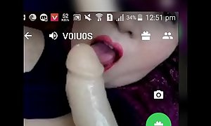 Camfrog13 Pink lip girl playing with artificial penis