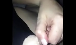 Whore edges multiple times while stretching out her nasty cunt