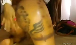 Ebony Tranny With A Tatted Ass Twerks And Chills ( She's A 10 )