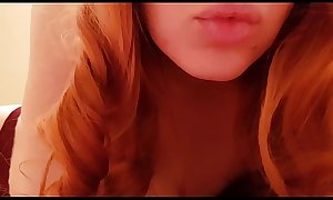 SWEET REDHEAD ASMR GIRLFRIEND RELAXES YOU IN BED