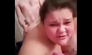 Chubby ex gets fucked while both roliing harrd