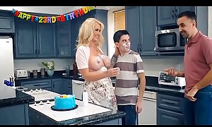 MILF has fun with Teen in Her kitchen