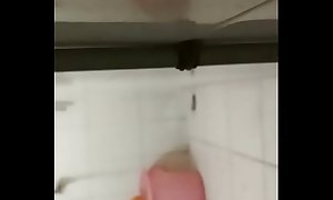 my sister- in-law peeing in office bathroom