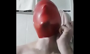 Make a wank breathplaying with a latex balloon on your head and you will explode