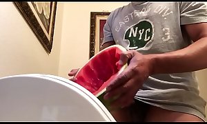 Fucking a watermelon