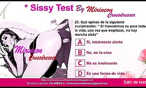  xxx Sissy Test xxx  by Mirincon Crossdresser Travesti