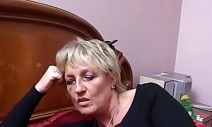 Two mature Italian sluts share the young nephew's cock