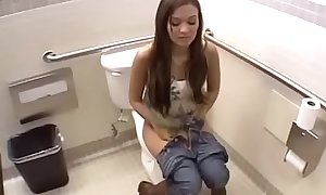 fucking in public bathroom