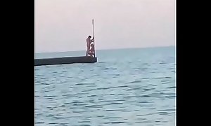Blowjob on the beach in Jesolo (Italy)