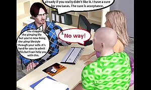 3D Comic: Sex Addicted Wife Cuckolds porn and xxx Humiliates Husband With Sexologist