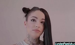 (katrina jade & leigh raven) sexy hawt lesbians play hard using dildos in chastise sex scene clip-20