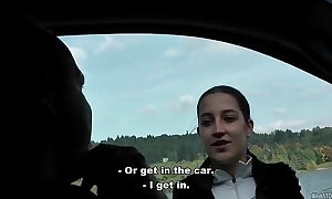 Bitch stop - real czech hitchhiker lenka drilled
