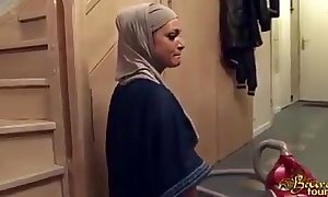 Hijabi white wife fucked into ass
