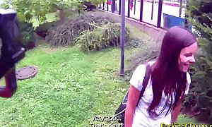 Fucking glasses - drilled for specie near the bus stop amanda