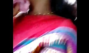 Sleeping aunty boobshow afraid blouse in public- delhi school