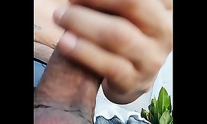 Jacking my dick off outdoors