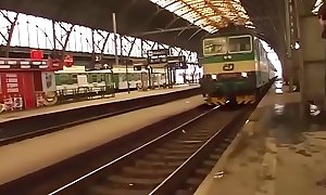 crazy real groupsex orgy in a public train