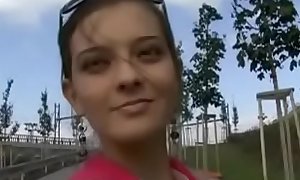Teen picked up and fuck for money on street