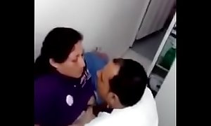 Amature fuck in office and some one took their sex video