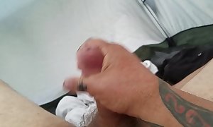 Tattooed man masturbates (me) (pt 2of2)