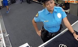 Police officer with massive whoppers got screwed in the backroom