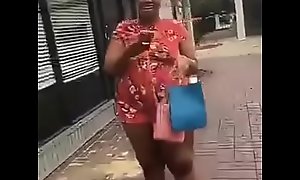 Big Aunty showing her nude body   her friends