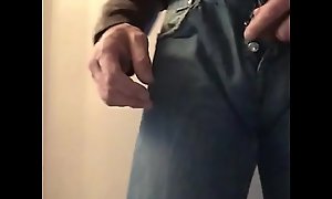Jerking and gumming in Ripped jeans  leather jacket