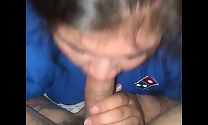 Dominoes Delivery Girl Sucks My Soft Dick