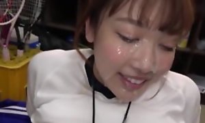 Sporty Japanese girl gets will not hear of whole circumstance masked in creamy cum