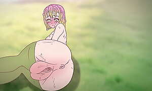 Mitsuri seduces with her grown pussy ! Porn demon Jack the ripper Hentai ( cartoon 2d ) anime