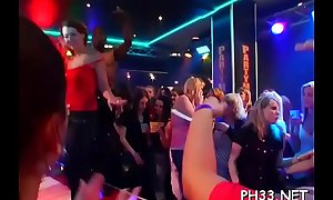 Plenty of bang on dance floor blow jobs from blondes wild fuck