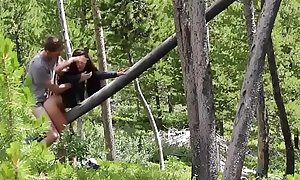 Caught my girlfriend getting fucked by other camp counselor