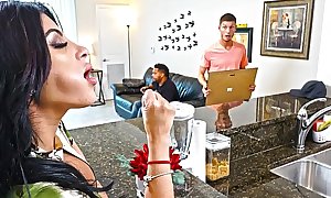 Bangbros - kitty caprice receives her latin large gazoo drilled during the time that her bf is home