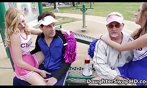 Teen cheerleaders dad's assent to exchange daughters - daughterswaphdxxx porn video