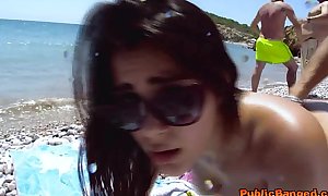 Incredibly sexy babe valentina nappi screwed on a beach in public