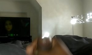 Home alone MILKING my horny cock