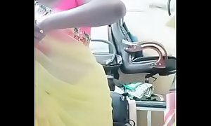 Swathi naidu sexy in yellow saree