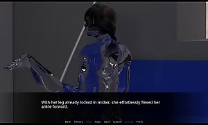 Footjob and Legjob from Sentient AI Girl