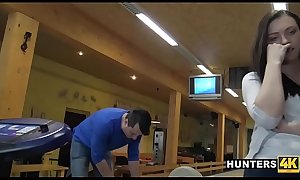 Stranger Strikes Teen Pussy At Bowling Alley While BF Cuckolds