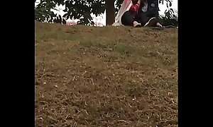 Indian lover kissing in park part 4