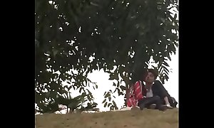 Indian teen bf sucking boob in park