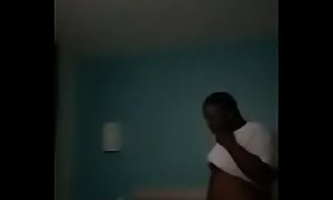 Ebony getting fucked in hotel