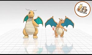 The Same Charizard and xxx Dragonite Video Dancing With Differents Songs