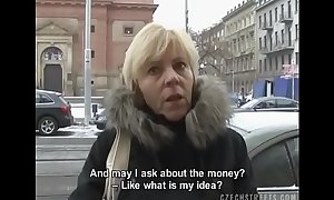 Czech milf gives a head for a concupiscent 10-Pounder