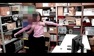Girl caught stealing and fucked