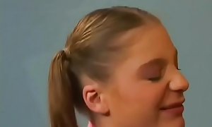 Sexy big ass schoolgirl gets her trimmed pussy fucked roughly